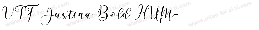 VTF Justina Bold HUM字体转换